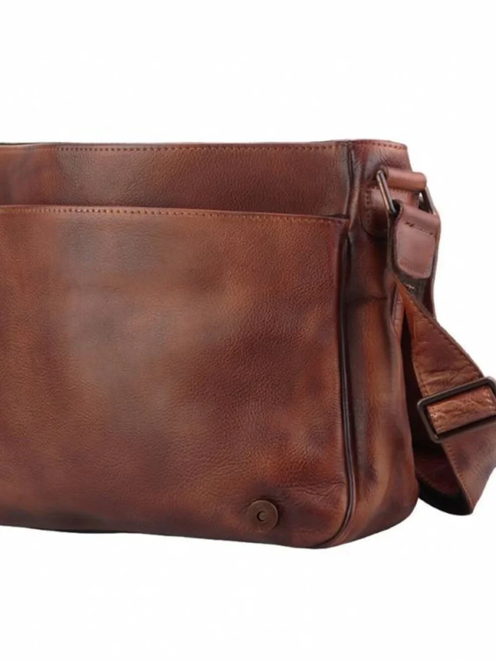 Italian Leather Messenger Bag - New without tags